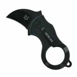 Couteau "Mini-Ka" Lame Noire [Fox Production]